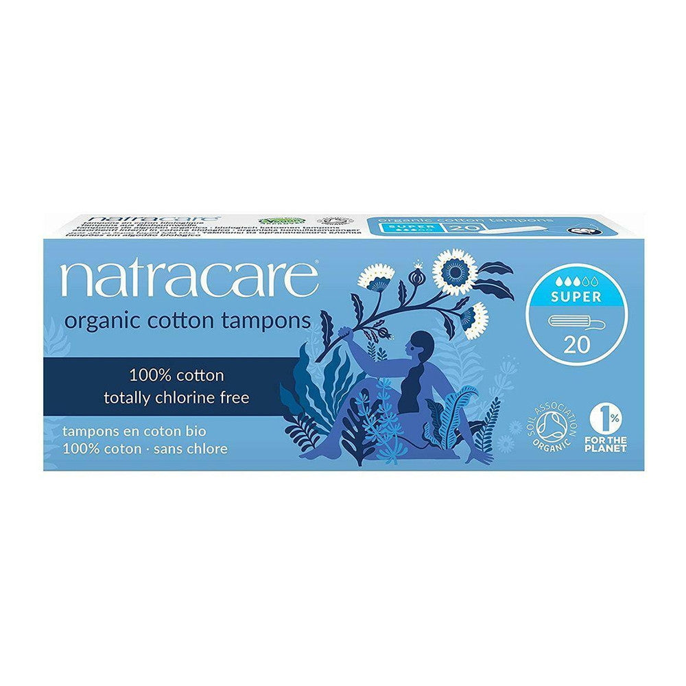 Natracare Organic Cotton Tampons Super, 20 Ct